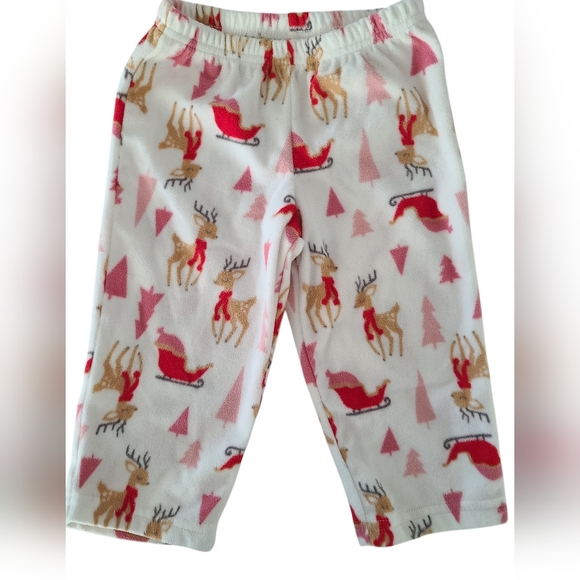 The Child of Mine Carters Baby Girl Pajama Set Reindeer Size 18 Months - Picture 2 of 7